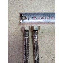 Diril Yapı Market 100 cm Flex Paslanmaz Çelik Örgülü Bağlantı Hortumu 3/8*3/8 Rekorlu (25 Ad)