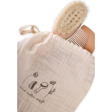 Cigit Keseli Doğal Keçi Kılı Bebek Fırça Seti