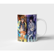 Uchiha Sasuke Uzumaki Naruto Anime Tasarım Kupa - Hediyelik Kupa - Baskılı Kupa