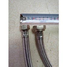 Diril Yapı Market 50 cm Kalın Çelik Örgülü Bağlantı Hortumu 3/4r*1/2r (25 Ad)