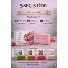 Sapovera Organik Gül Sabunu Nazik ve Ferah Temizlik Doğal El Yapımı