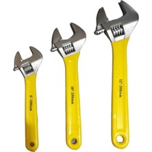 Rigour Kurbağacık Ingiliz Anahtarı Seti Takımı 8" 10" 12 Ayarlı Anahtar Seti