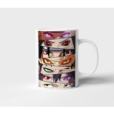 Naruto Gözler Anime Tasarım Kupa - Hediyelik Kupa - Baskılı Kupa