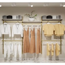 Md Vitrin Dekorasyon Askılık Sistemi , Giyinme Odası Raf-Askılık Sistemi, Raf Sistemi, Mağaza Raf Sistemi 185X200 cm
