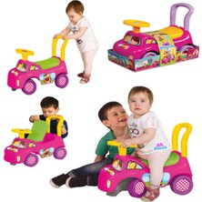 Feyza Design Çocuklar Için Pembe Direksiyonlu Ilk Araba, 2-5 Yaş, Eğlenceli ve Güvenli