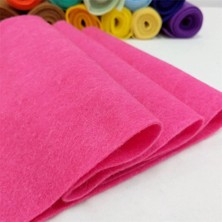 Salteks El Işi Hediyelik Keçe 1mm Kalınlığında 100X50 Koyu Pembe A Kalite Keçe