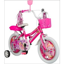 Feyza Design 16 Jant Çocuk Bisikleti Pembe Sepetli ve Bagajlı Keyifli Sürüş