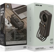 Green Lion Power Pulse 30000MAH Pd 22.5W Powerbank Siyah