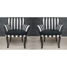 Venqm 1+1 Iki Tekli Kollu Çay Seti Balkon Bahçe Berjer