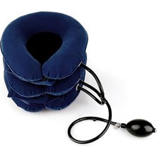 Gampus Şişme Boyun Yastık Üç Katlı Ayarlanabilir Pratik Rahatlatıcı Seyehat Yastığı Otobüs Uçak Uzun Yol