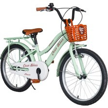 Feyza Design Pastel Yeşil Çocuk Bisikleti, 20 Jant, Bagajlı, Demir Çamurluk, 7-10 Yaş