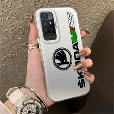 HONTINGA Xiaomi Redmi 10 ile Uyumlu Kılıfı Silikon Kenar Sert Arka Basitlik Anti Düşme Amg Desen Telefon Kılıfı K1-0609