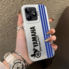 HONTINGA Realme C53 ile Uyumlu Kılıfı Silikon Kenar Sert Arka Basitlik Anti Düşme Araba Markası Desen Telefon Kılıfı K1-0610