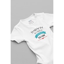 Overoz Doğum Günün Kutlu Olsun Baba Baskılı Beyaz Bebek Body Zıbın 5238