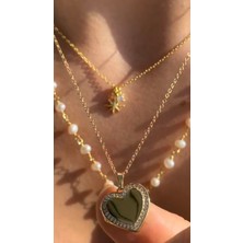 Wind Silver Açılır Kapanır Kalp Kolye 925 Ayar