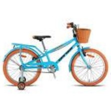 Feyza Design 16" Milano Vitessiz Bisiklet, Mavi-Kahverengi, Hafif ve Kullanışlı