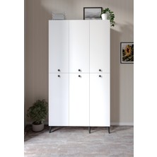 Afilli 6 Kapaklı 8 Raflı Dosya Dolabı ve Çok Amaçlı (Tamamı Mdf)