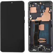 OEM Samsung Uyumlu S20 Ultra LCD Ekran Kasalı OLED - Siyah