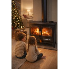 Dorello Döküm Kuzine Soba Fırınlı Soba Yüksek Isı Verimli, Fırınlı, Dayanıklı Dökme Demir