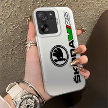 HONTINGA Xiaomi Mi 13T Pro ile Uyumlu Kılıfı Silikon Kenar Sert Arka Basitlik Anti Düşme Amg Desen Telefon Kılıfı K1-0609