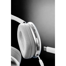 Argesco Mühendislik P9 Air Max Kablosuz 5.0 Mikrofonlu Bluetooth Kulaklık Beyaz Yüksek Ses Kaliteli