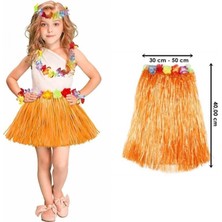 MiraLive Hawaii Hula Eteği Turuncu Renk 40 cm