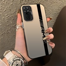 HONTINGA Xiaomi Redmi Note 10 Pro ile Uyumlu Kılıfı Silikon Kenar Sert Arka Basitlik Anti Düşme Amg Desen Telefon Kılıfı K1-0609