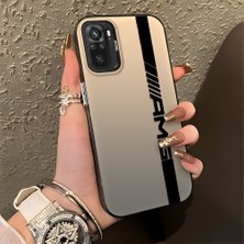 HONTINGA Xiaomi Redmi Note 10S ile Uyumlu Kılıfı Silikon Kenar Sert Arka Basitlik Anti Düşme Amg Desen Telefon Kılıfı K1-0609