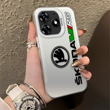 HONTINGA Tecno Spark 10 Pro ile Uyumlu Kılıfı Silikon Kenar Sert Arka Basitlik Anti Düşme Amg Desen Telefon Kılıfı K1-0609