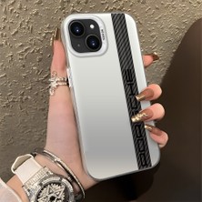 HONTINGA iPhone 13 ile Uyumlu Kılıfı Silikon Kenar Sert Arka Basitlik Anti Düşme Araba Logosu Desen Telefon Kılıfı K1-0607