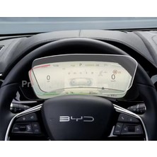 Bir Aksesuar Al Byd Seal u Dm-I / Ev ve Han Modeli Için Sürücü Ekranı Koruyucu Temperli Camı 12,3" - %100 Uyum Premium Kalite
