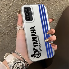 HONTINGA Samsung Galaxy M23 ile Uyumlu Kılıfı Silikon Kenar Sert Arka Basitlik Anti Düşme Araba Markası Desen Telefon Kılıfı K1-0610