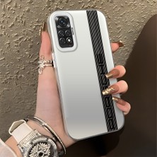 HONTINGA Xiaomi Redmi Note 11 ile Uyumlu Kılıfı Silikon Kenar Sert Arka Basitlik Anti Düşme Araba Logosu Desen Telefon Kılıfı K1-0607