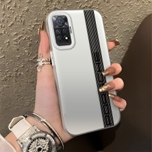 HONTINGA Xiaomi Redmi Note 11 Pro ile Uyumlu Kılıfı Silikon Kenar Sert Arka Basitlik Anti Düşme Araba Logosu Desen Telefon Kılıfı K1-0607