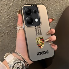 HONTINGA Poco M6 Pro 4g ile Uyumlu Kılıfı Silikon Kenar Sert Arka Basitlik Anti Düşme Araba Logosu Desen Telefon Kılıfı K1-0607