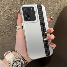 HONTINGA Xiaomi Mi 13T Pro ile Uyumlu Kılıfı Silikon Kenar Sert Arka Basitlik Anti Düşme Araba Logosu Desen Telefon Kılıfı K1-0607