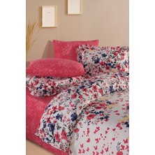 Uçkan Home %100 Pamuk Fırfırlı Çift Kişilik Nevresim Seti