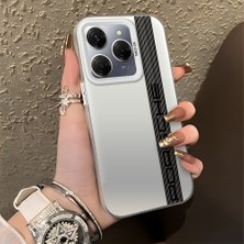 HONTINGA Tecno Spark 20 Pro 5g ile Uyumlu Kılıfı Silikon Kenar Sert Arka Basitlik Anti Düşme Araba Logosu Desen Telefon Kılıfı K1-0607