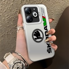 HONTINGA Tecno Spark Go 2024 ile Uyumlu Kılıfı Silikon Kenar Sert Arka Basitlik Anti Düşme Amg Desen Telefon Kılıfı K1-0609