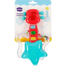 Minibo Gitar Şekilli Müzikli Çıngırak - Mavi Yıldız