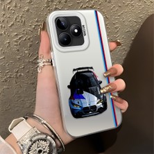 HONTINGA Realme Note 50 ile Uyumlu Kılıfı Silikon Kenar Sert Arka Basitlik Anti Düşme Bmw Desen Telefon Kılıfı K1-0606
