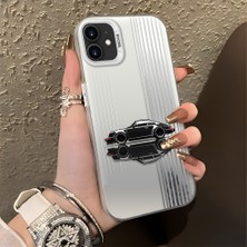 HONTINGA iPhone 12 Pro ile Uyumlu Kılıfı Silikon Kenar Sert Arka Basitlik Anti Düşme Klasik Araba Desen Telefon Kılıfı K1-0611