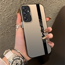 HONTINGA Samsung Galaxy A24 ile Uyumlu Kılıfı Silikon Kenar Sert Arka Basitlik Anti Düşme Amg Desen Telefon Kılıfı K1-0609