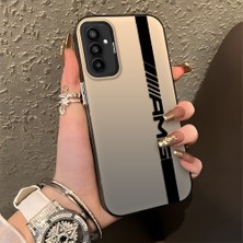 HONTINGA Samsung Galaxy M23 ile Uyumlu Kılıfı Silikon Kenar Sert Arka Basitlik Anti Düşme Amg Desen Telefon Kılıfı K1-0609