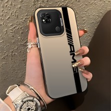 HONTINGA Xiaomi Redmi 10A ile Uyumlu Kılıfı Silikon Kenar Sert Arka Basitlik Anti Düşme Amg Desen Telefon Kılıfı K1-0609