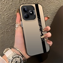 HONTINGA Realme Note 50 ile Uyumlu Kılıfı Silikon Kenar Sert Arka Basitlik Anti Düşme Amg Desen Telefon Kılıfı K1-0609