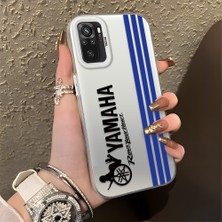 HONTINGA Xiaomi Redmi Note 10S ile Uyumlu Kılıfı Silikon Kenar Sert Arka Basitlik Anti Düşme Araba Markası Desen Telefon Kılıfı K1-0610