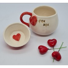 Senseoftouch Aşk Fincan Kupa El Yapımı Seramik