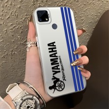 HONTINGA Realme C15 ile Uyumlu Kılıfı Silikon Kenar Sert Arka Basitlik Anti Düşme Araba Markası Desen Telefon Kılıfı K1-0610