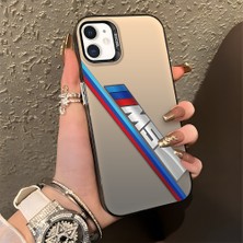 HONTINGA iPhone 12 Pro ile Uyumlu Kılıfı Silikon Kenar Sert Arka Basitlik Anti Düşme Bmw Desen Telefon Kılıfı K1-0606